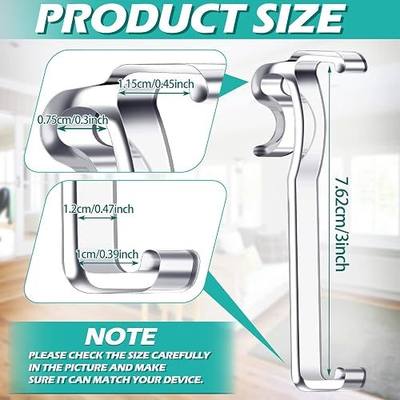 Blulu 3 Inch Valance Clips Window Blind Hidden Clip Clear Plastic Retainer Latent for Horizontal Blind(12 Pieces)