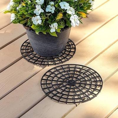 Patio & Deck Floor Protector (Set of 2) | 12 in Perfect Trivet | Plant Base | Outdoor Plant Stand