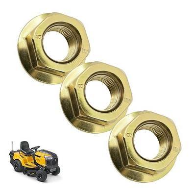 5/8-18 Spindle Blade Nut Hex Flanged Replacement for Cub Cadet MTD Toro 712-0417 712-0417A 912-0417A, Mower Deck Blade Nut for Zero Turn & Garden Tractors (3PCS)