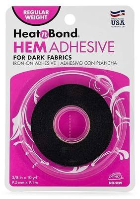 HeatnBond Hem Iron-On Adhesive, Regular Weight, Black