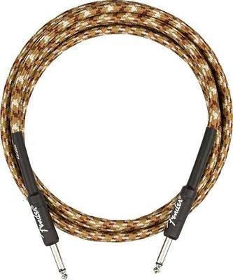 Fender 10-Foot Professional Tweed Instrument Cable, Straight-Straight, Desert Camo - 1 Pack