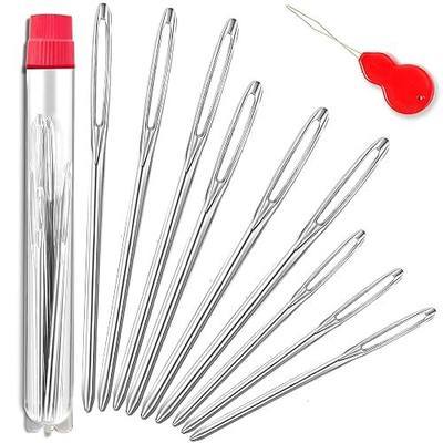 ORRDICE Large-Eye Blunt Needles, Stainless Steel Yarn Knitting Needles, Sewing Needles, Crafting Knitting Weaving Stringing Needles, Perfect for Finishing Off Crochet Projects(9 Pieces)