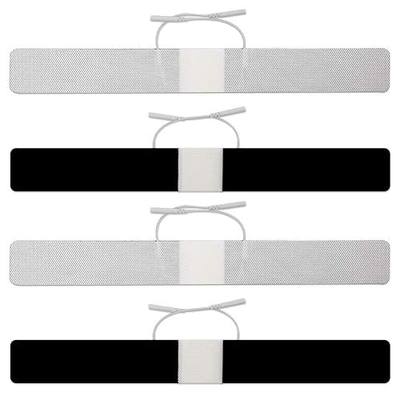 LotFancy TENS Unit Pads 1.65"x13.75", 4Pcs Electrode Pads Long Strip Shape, Tens Unit Replacement Pads for Electrotherapy