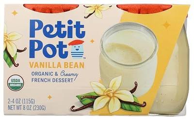 Petit Pot, Pudding French Vanilla Organic, 7 Ounce