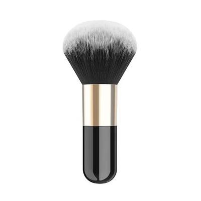 Luxspire Powder Makeup Brush, Black & Gold | Flat Kabuki Brush, Single Large Makeup Brush Soft Face Mineral Powder Foundation Brush Blush Brush for Blending Makeup