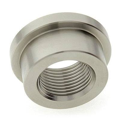 M20 x 1.5 Stainless Steel 304 Female Threaded Stepped Weld Bung Metric Mounting Boss Fitting (OD 1-1/4") with Top Head (OD 1.5")