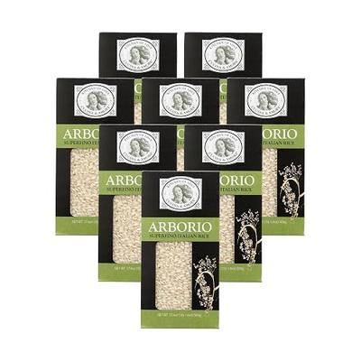 Cucina & Amore Superfino Italian Arborio Rice - 8.8 Lbs (17.6oz x 8 Pack) | Pantry Perfect, Vegetarian, Ideal for Risotto and Creamy Dishes