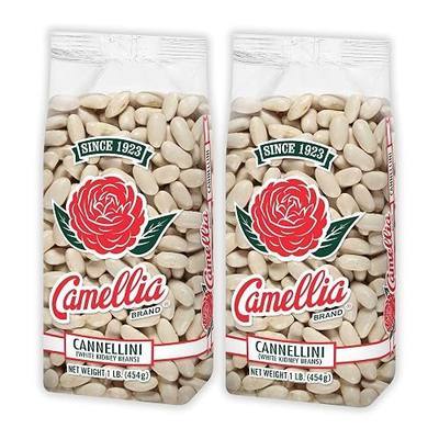 Camellia Brand Dried Cannellini Beans – Premium White Kidney Beans with Nutty Flavor, Non-GMO, Gluten-Free, Perfect for Italian Recipes, Soups, Salads, Pasta e Fagioli, and Healthy Vegetarian Meals, 1 Pound (Pack of 2)