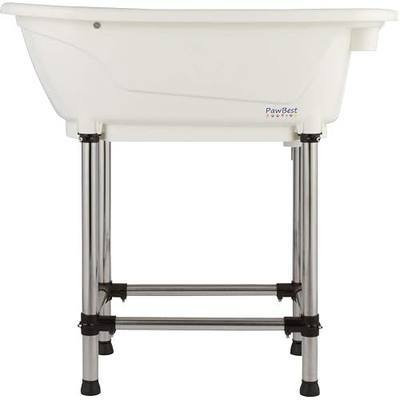 Dog Grooming Plastic Free Standing Bathtub for Small & Medium Sized Pets, for Indoor & Outdoor