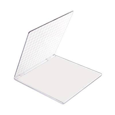 PH PandaHall Acrylic Stamp Block 5.9x6.1" Perfect Positioning Stamping Clear Stamps Scrapbook Craft Stamping Tool with Grid Lines for Mother's Day Card Making Scrapbooking Journaling and Paper Crafts