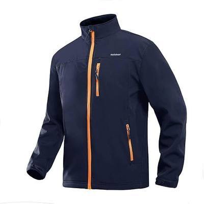MAGCOMSEN Men's Jackets Spring Fall Waterproof Windproof Windbreakers Softshell Tactical Jacket with 5 Pockets