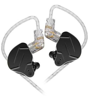 KZ ZSN PRO X Hybrid Banlance Armature with Dynamic in-Ear Earphone ERJIGO ZSNPROX 1BA+1DD HiFi Headset ZSNPRO X erabuds (Without Mic, Black) | in-Ear Earbuds, HiFi Musician Monitor, Detachable 2-Pin, Tangle-Free Cable, Noise-Isolating, 10mm DD+BA