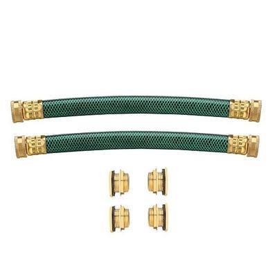 2 Set Rain Barrel Connector Kit, Water Rain Barrel Linking Kit - 2 x 12inch Hose and 4 x Bulkhead Tank Fittings