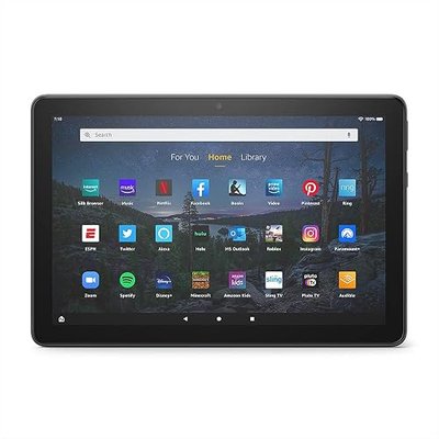 Like-New Fire HD 10 Plus tablet, 10.1", 1080p Full HD, 32 GB, latest model (2021 release), Slate