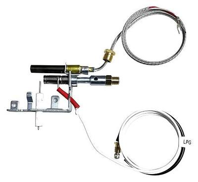 LPG8404 14D0477 ODS Pilot Assembly, Vent Free Propane Replacement | Fits vent free gas log fireplaces, remote style design,propane fireplace ignition system maintenance & repair