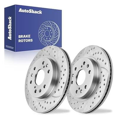 AutoShack Front Zinc Coated Rotors 12.99" (329.9 mm) for Chevy Tahoe 2020 | Silver Zinc Coated Rotors, direct-fit replacement for Chevy, Silverado 1500 2005-2018, 4WD RWD V6 4.3L V8 4.8L 5.3L 6.0L 6.2L