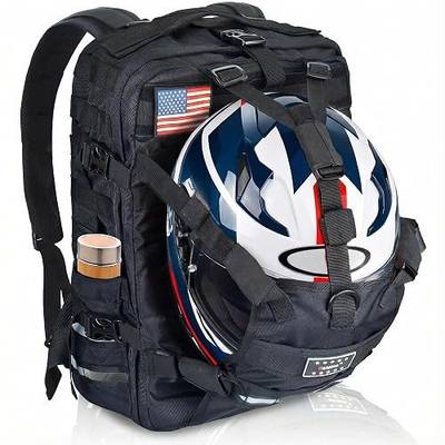 Motorcycle Helmet Backpack for Men 26L | Helmet Holder for Riding, Commuting, Hiking, and Travel