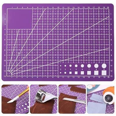 LOKUNN A5 Self Healing Cutting Mat Rotating Cutting Mats for Quilting | 8.5in×6in Small Cutting Mat Double Sided Craft Cutting Mats for Crafts for Scrapbooking, Quilting, Fabric, Sewing Projects