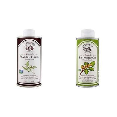 La Tourangelle Roasted Walnut and Pistachio Oils Bundle (16.9 Fl Oz + 8.45 Fl Oz)