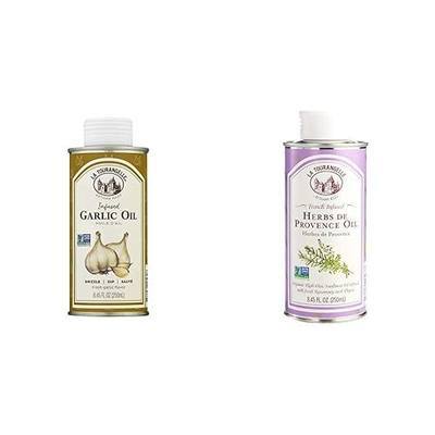 La Tourangelle Garlic and Herbs de Provence Infused Oils Bundle (8.45 fl oz)
