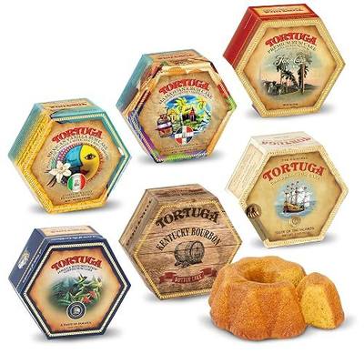 TORTUGA Provenance Rum Cake Variety Pack – 4 oz. - 6 Pack - The Perfect Premium Gourmet Gift for Stocking Stuffers, Gift Baskets, and Christmas Gifts - Great Mini Cakes for Delivery