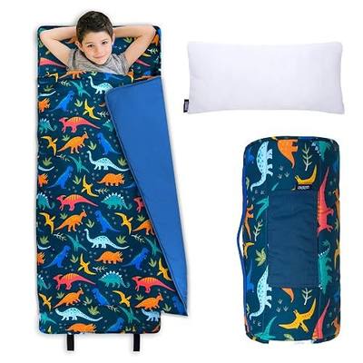 Wildkin Kids Nap Mat with Pillow and Blanket, Preschool Rest Mat