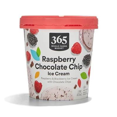 365 by Whole Foods Market Raspberry Chocolate Chip Ice Cream, 1 PT