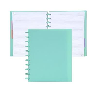 Talia Discbound Notebooks, Planner, Customizable, (Sage Green w/Sage Green Discs, Letter (8.5in x 11in))
