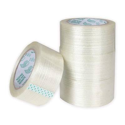 ZOEYES 4 Pack Filament Tape 2 Inch x 82FT, Heavy Duty Reinforced Strapping Tape 5.3 Mil Fiberglass Tape for Packing and Shipping