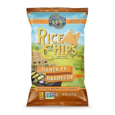 Lundberg Rice Chips, Santa Fe Barbecue, 6 oz (Pack of 12), Gluten-Free, Made with Organic Grains