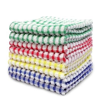HD Kitchen Towels and Dishcloths Sets of 8 (12"x12"), 100% Cotton, Ultra Absorbent, Soft, Reusable Dish Towels for Kitchen, Multipurpose Kitchen Hand towels, Premium quality Tea Towels for kitchen