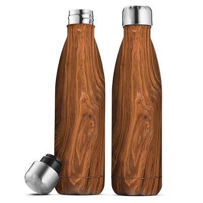 FineDine Triple-Insulated Stainless-Steel Water Bottle (set of 2) 17 Oz, Sleek Bottles, Keeps Hot & Cold, 100% Leakproof Lids, Sweatproof Water Bottles, Great for Travel, Picnic, & Camping