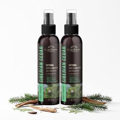 Non-Toxic Odor Eliminator,Natural Cedar Air Freshener Spray for Clothes Storage & Moth Repellent, Closet & Couch Deodorizer,Long Lasting Bathroom & Toilet Freshener,Safe for Kids & Pets,2PK, 4 Oz each