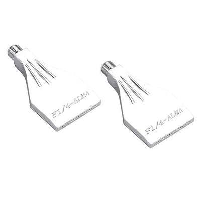 Flat Nozzle Male Thread Aluminum Alloy 1/4" BSPT Gas Nozzle, Air Knife, 16 Hole Dust Blowing Nozzle, Blower, Compressed Air Silver 2Pcs