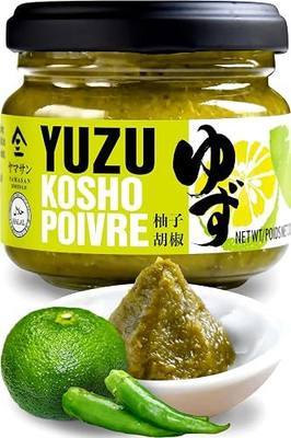 chaganju Yuzu Kosho Pepper Paste, Spices and Seasonings, Japanese Seasoning, 3.17Oz(90g) | Japanese Hot Seasoning, Yuzu Citrus Chili Condiment, Vegan, Gluten-Free, All Natural 90g