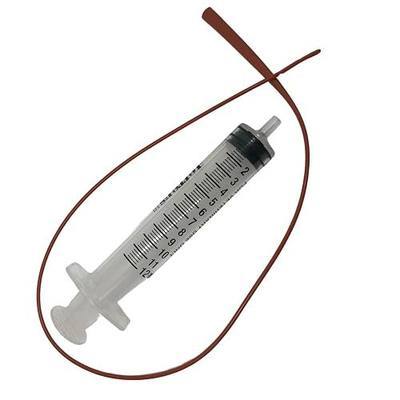 LBH Market Professional Puppy & Kitten Tube Feeding Kit – 5 French 18” Red Rubber Feeding Tube + 12 mL Syringe – Emergency Neonatal Feeding Support for Fading Puppies – Whelping & Weak Kitten Supplies
