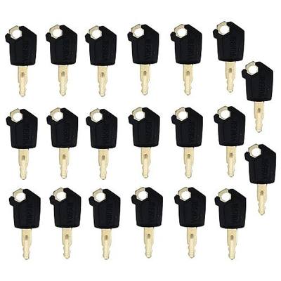 JEENDA 20PCS Ignition Keys 5P8500 5P-8500 for Caterpillar CAT Heavy Equipment Loaders Excavators Dozers 0964753 0966198 8V4404 9G2777 980K 980H 416C 248B …