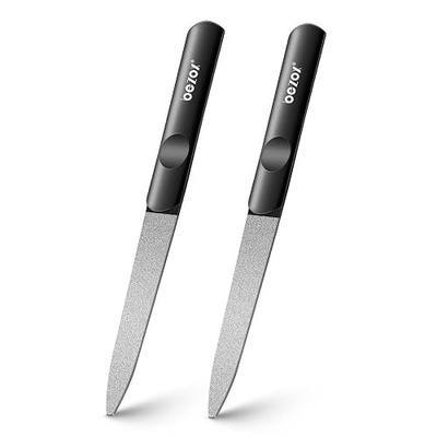 BEZOX Metal Nail File – Durable, Double-Sided Precision Fingernail Files for Women, Stainless Steel Finger Nail Buffer for Smooth, Shiny, Salon-Worthy Nails