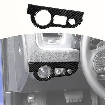RT-TCZ for Charger Carbon Fiber Headlight Switch Trim Cover for Dodge Challenger 2015-2023 for Charger 2010-2023 ABS Interior Accessories 1pc