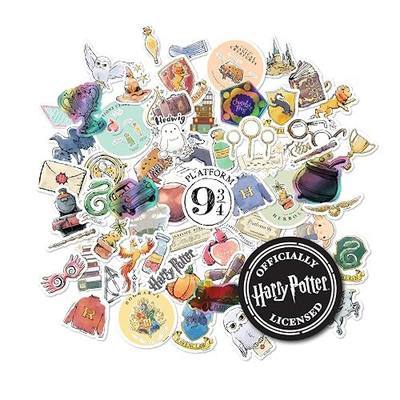 Conquest Harry Potter Watercolor Vinyl Stickers | Set of Unique Sticker Decals, 5 Holograms, Waterproof, UV & Scratch Resistant, Great for Gadgets, Officially Licensed 60-Pack
