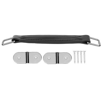 Vintage Guitar Amplifier Handle PU Leather Speaker Handle for Guitar Speaker(Black)