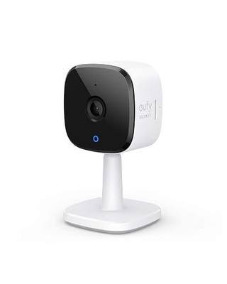 eufy Security 2K Indoor Cam, Plug-in Security Indoor Camera with Wi-Fi, IP Camera,Human and Pet AI, Works with Voice Assistants, Night Vision, Two-Way Audio, HomeBase Not Required (Renewed)