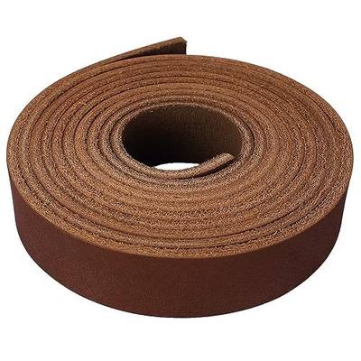 (TM) Genuine Leather Strap Leather Strip 3/4 Inch Wide and 72 Inches Long, Brown