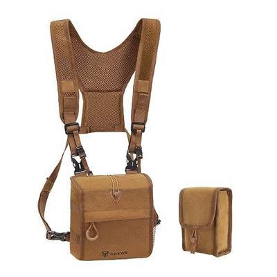 TIDEWE Bino Harness with Rangefinder Pouch & Rain Cover, Long-lasting Lightweight Portable Binocular Pack for Hunting, Hiking