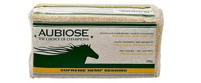 Aubiose French Hemp Bedding 44lb — Chicken Coop & Horse Stall Bedding | Ultra Low Dust, Odor Control, Deep Litter Ready | Premium Hemp Shavings for Chickens, Horses, Rabbits & Small Animals