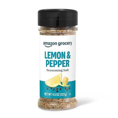 Amazon Grocery, Lemon & Pepper Seasoning Salt, 4.5 Oz