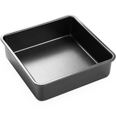 OJelay 6 inch Square Cake Pan (Diagonal 8") Nonstick Small Square Baking Pan for Brownie, Lasagna, Cookies