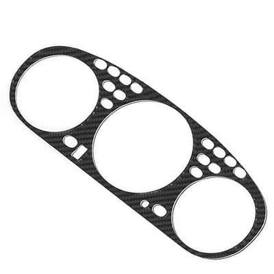 Gauge Cluster Bezel Overlay Compatible with 1996–2000 Honda Civic EK – Carbon Fiber Surface Trim, Precision Fit Dashboard Accent with Gloss Finish