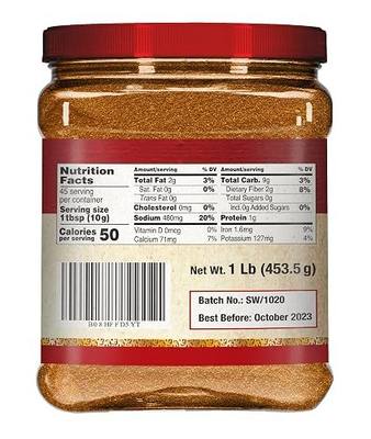 Spicy World Garam Masala Powder 1 Pound Bulk Jar - 16 Ounce - 15 Premium Indian Spice Blend, Salt Free