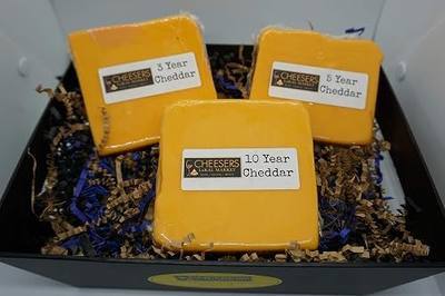 Wisconsin Aged Cheddar Cheese Box (3, 8 oz blocks)